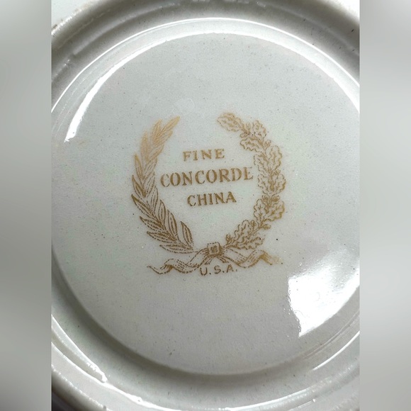 Concorde Fine China Cup and Saucer Floral Gold Trim - Picture 6 of 7